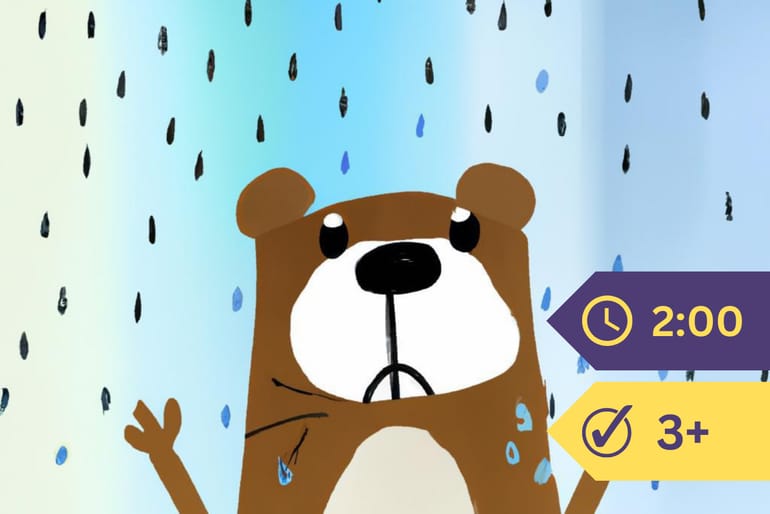 A Bear In The Rain